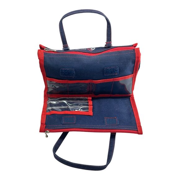 2007 Sanrio Smiles Hello Kitty Rorry Bear Rabbit Navy Red Art Supply Pouch Bag - Picture 8 of 13